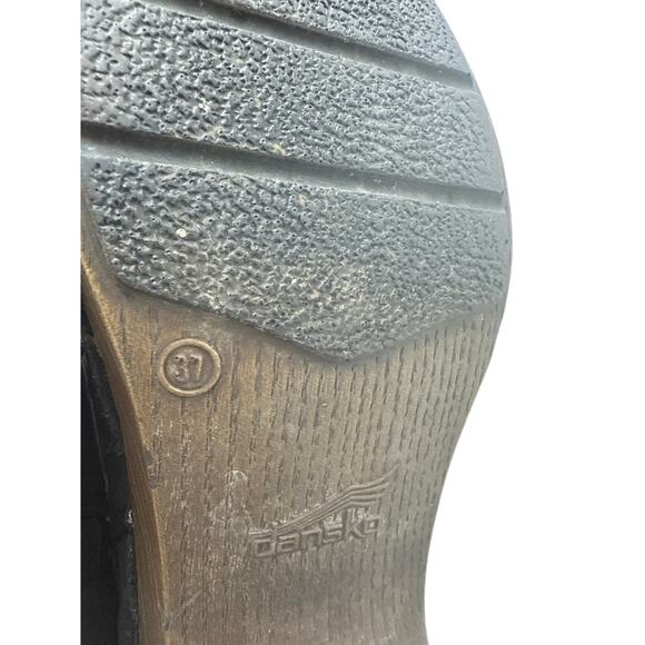 Dansko Leather MINA Ankle Zip Booties in Black Size 37/ US 7 - Picture 8 of 9